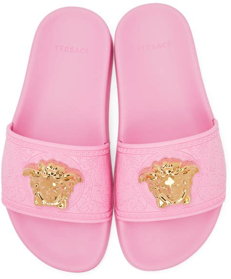 womens pink versace slides|pink Versace eyeglass frames.